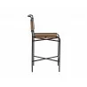 Sunpan Corrigan Counter Stool in Cognac Leather - Side Angle - Sunpan Corrigan Counter Stool in Cognac Leather - Side Angle