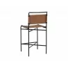 Sunpan Corrigan Counter Stool in Cognac Leather - Back Angle - Sunpan Corrigan Counter Stool in Cognac Leather - Back Angle