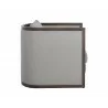 Sunpan Chloe Lounge Chair in Dark Brown And Linoso Light Grey - Side - Sunpan Chloe Lounge Chair in Dark Brown And Linoso Light Grey - Side
