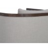 Sunpan Chloe Lounge Chair in Dark Brown And Linoso Light Grey - 