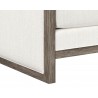 Sunpan Chloe Lounge Chair in Ash Grey And Linoso Ivory - Leg Close-up
