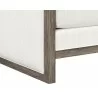 Sunpan Chloe Lounge Chair in Ash Grey And Linoso Ivory - Leg Close-up - Sunpan Chloe Lounge Chair in Ash Grey And Linoso Ivory - Leg Close-up