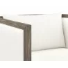 Sunpan Chloe Lounge Chair in Ash Grey And Linoso Ivory - Arm Close-up - Sunpan Chloe Lounge Chair in Ash Grey And Linoso Ivory - Arm Close-up