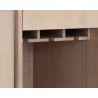 Sunpan Caven Bar Cabinet In ight Oak - Shelf Close-up