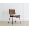 Sunpan Brinley Dining Chair in Black And Hazelnut - Angled View