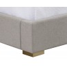 Sunpan Clara Bed In Ernst Sandstone - Queen - Edge Close-up