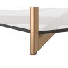 Sunpan Xavier Coffee Table Square - Antique Brass 3