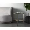 Sunpan Flato End Table - Antique Brass - Lifestyle - Sunpan Flato End Table - Antique Brass - Lifestyle