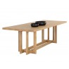 Sunpan Disera Dining Table in Natural - Angled with Decor