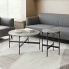 Zuo Modern Malo Coffee Table Set in Gray and Black - Lifestyle - Zuo Modern Malo Coffee Table Set in Gray and Black - Lifestyle