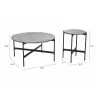 Zuo Modern Malo Coffee Table Set in Gray and Black - With DImensions - Zuo Modern Malo Coffee Table Set in Gray and Black - With DImensions