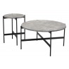 Zuo Modern Malo Coffee Table Set in Gray and Black - Table Close and Angled