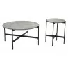 Zuo Modern Malo Coffee Table Set in Gray and Black - Front - Zuo Modern Malo Coffee Table Set in Gray and Black - Front