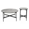 Zuo Modern Malo Coffee Table Set in Gray and Black - Front - Zuo Modern Malo Coffee Table Set in Gray and Black - Front
