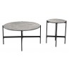 Zuo Modern Malo Coffee Table Set in Gray and Black - Front View