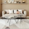 Zuo Modern Kerris Coffee Table Set in Gray and Black - Lifestyle