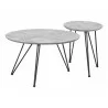 Zuo Modern Kerris Coffee Table Set in Gray and Black - Angled - Zuo Modern Kerris Coffee Table Set in Gray and Black - Angled