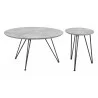 Zuo Modern Kerris Coffee Table Set in Gray and Black - Side - Zuo Modern Kerris Coffee Table Set in Gray and Black - Side