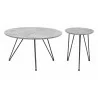 Zuo Modern Kerris Coffee Table Set in Gray and Black - Side Angle - Zuo Modern Kerris Coffee Table Set in Gray and Black - Side Angle
