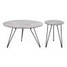 Zuo Modern Kerris Coffee Table Set in Gray and Black - Front