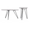 Zuo Modern Kerris Coffee Table Set in Gray and Black - Side