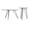 Zuo Modern Kerris Coffee Table Set in Gray and Black - Side - Zuo Modern Kerris Coffee Table Set in Gray and Black - Side