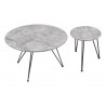 Zuo Modern Kerris Coffee Table Set in Gray and Black - Top Angled