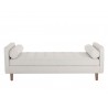 Sunpan Donnie Bench Ivory - Front Angle