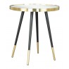 Zuo Modern Particle Side Table Gold and Black - Front