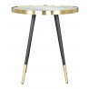Zuo Modern Particle Side Table Gold and Black - Front View