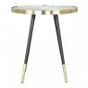 Zuo Modern Particle Side Table Gold and Black - Front View - Zuo Modern Particle Side Table Gold and Black - Front View