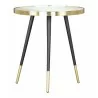 Zuo Modern Particle Side Table Gold and Black - Side - Zuo Modern Particle Side Table Gold and Black - Side