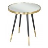 Zuo Modern Particle Side Table Gold and Black - Top Angled