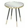 Zuo Modern Particle Side Table Gold and Black - Top Angled - Zuo Modern Particle Side Table Gold and Black - Top Angled