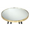 Zuo Modern Particle Side Table Gold and Black - Tabletop Close-up