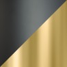 Zuo Modern Particle Side Table Gold and Black - Frame Close-up