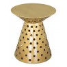 Zuo Modern Proton Side Table Gold - Top Angled