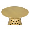 Zuo Modern Proton Side Table Gold - Tabletop Close-up