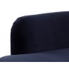 Sunpan Cassey Bench in Meg Indigo - Seat Back Close-up