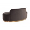 Sunpan Cassey Bench in Meg Ash - Back Angle