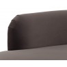 Sunpan Cassey Bench in Meg Ash - Seat Back Close-up