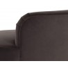 Sunpan Cassey Bench in Meg Ash - Back Close-up