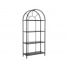 Sunpan Alcove Bookcase in Black - Angled