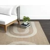 Sunpan Derby Hand-woven Rug In Sand / Cream - Lifestyle - Sunpan Derby Hand-woven Rug In Sand / Cream - Lifestyle