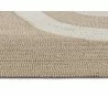 Sunpan Derby Hand-woven Rug In Sand / Cream - Side Close-up - Sunpan Derby Hand-woven Rug In Sand / Cream - Side Close-up