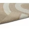 Sunpan Derby Hand-woven Rug In Sand / Cream - Edge Folded - Sunpan Derby Hand-woven Rug In Sand / Cream - Edge Folded