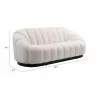 Zuo Modern Bhutan Sofa in Cream - With Dimensions - Zuo Modern Bhutan Sofa in Cream - With Dimensions
