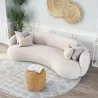 Zuo Modern Tibet Sofa in Cream - Lifestyle Top Angled - Zuo Modern Tibet Sofa in Cream - Lifestyle Top Angled