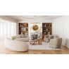Zuo Modern Tibet Sofa in Cream - Lifestyle