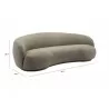 Zuo Modern Tibet Sofa in Olive Green - Dimension Sheet - Zuo Modern Tibet Sofa in Olive Green - Dimension Sheet